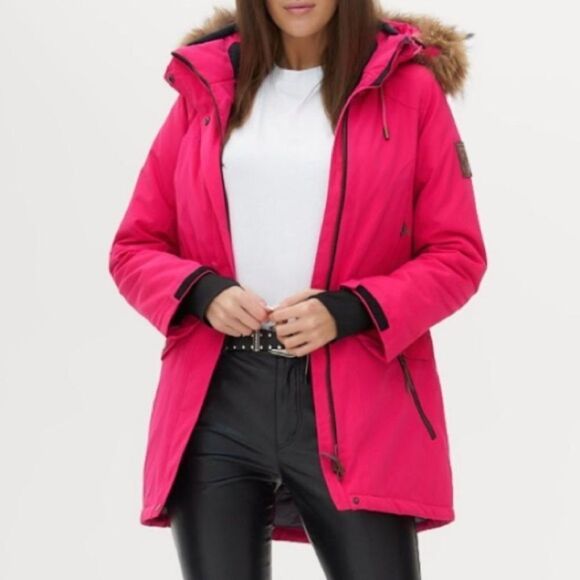 Free Country Arctic Down Series Winter Coat Size S Hot Pink - Picture 1 of 7